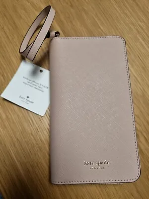 Kate Spade New York Cameron Zip Leather Wristlet For IPhone Xs Max (Warmvellum)  • £35