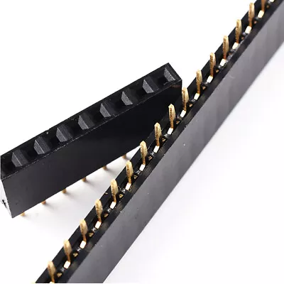 2.54MM Pitch 2~40P Single Row Female Socket Pinheader PCB Board Connector Strip • $1.75