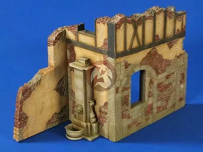 Verlinden 1/35 German Ruined Old Building Corner Section With Fountain WWII 2643 • $87.29