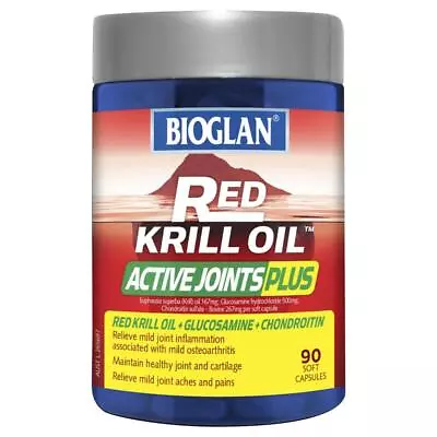 Bioglan Red Krill Oil Active Joints Plus 90 Capsules • $38.45