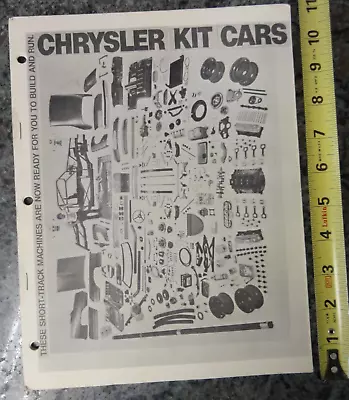 Chrysler Kit Cars Mopar Racing Parts Short Track Catalog 1975 • $29.99