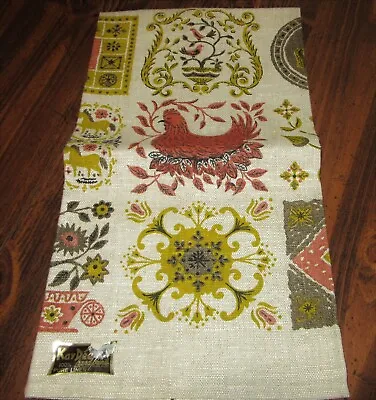 Vintage Linen Towel KAY DEE Design Hen On A Nest Autumn Color Scheme UNUSED • $16