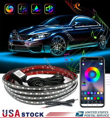 LED Neon Underglow Underbody Lights APP Control RGB For Audi A3 A4 A6 Q5 Q7 TT • $39.49