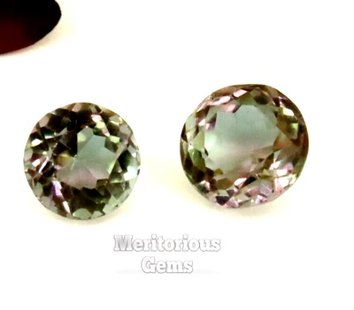 $42.33 • Buy Pair Of Round Cut Alexandrite Natural Beautiful Gems 9 To10 Ct Color Changing