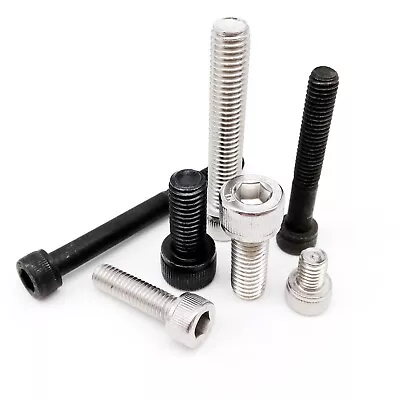 1/50x M3 M4 M5 M6 M8 Hex Hexagon Socket Cap Allen Head Screw Bolt Length 4-100mm • $3.99