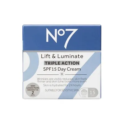 No7 Lift & Luminate Triple Action SPF 15 Day Cream - 50ml • £19.99