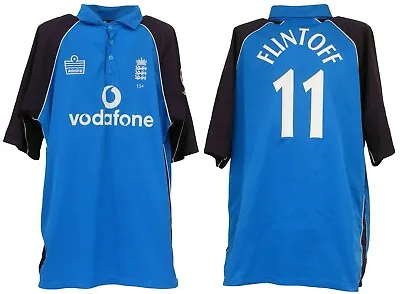 Andrew Freddie Flintoff Match Worn England Cricket Shirt AFTAL COA • £549