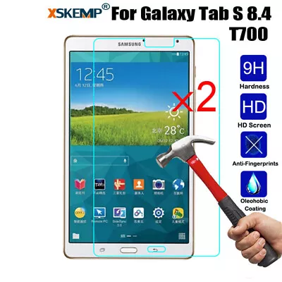 2PCS Samsung Tab S 8.4 T700 T705 S2 T710 T715 S3 Screen Protector TEMPERED GLASS • $22.22