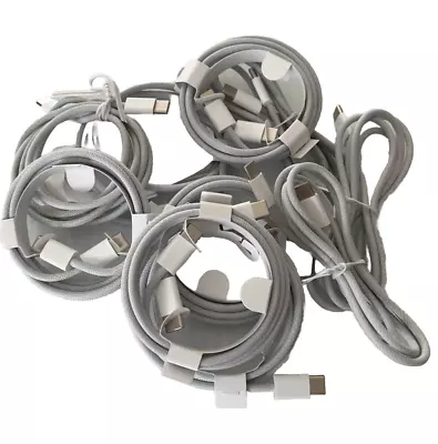 Lot Of 10 Apple Braided Fast Charger Type C To Type C Charging Cords • $65.99