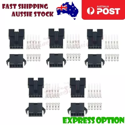 5 Sets Connector 5 Pin Cable Plug Male & Female 2.54mm • $5.62