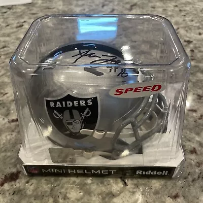 🏴‍☠️🏴‍☠️🏈🏈jakobi Meyers Signed Las Vegas Raiders Speed Mini Helmet✍️ • $118.87