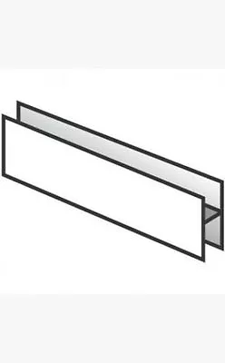 White PVC H Section Joining Trim  2 X 2.5m Long For Hollow/Solid Soffit Boards • £20