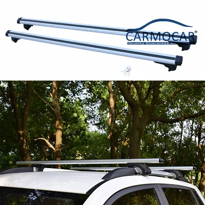 53'' Car Top Cross Bar Crossbar Roof Rack Pair Aluminum For Cargo Luggage  • $55.97