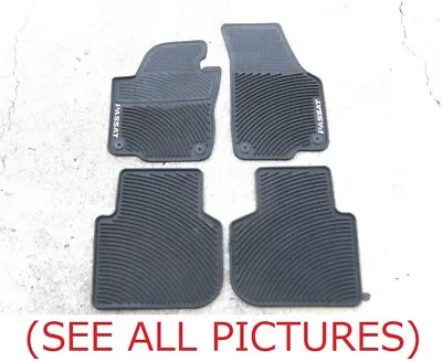 12 13 14 15 16 17 18 Vw Passat Black Rubber All Weather Floor Mats Rugs Liners 2 • $80