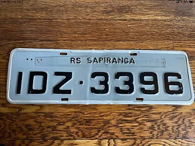 Brazil 🇧🇷Brazilian ￼vintage License Plate. Rio Grande Do Sul) Sapiranga. • $28.72