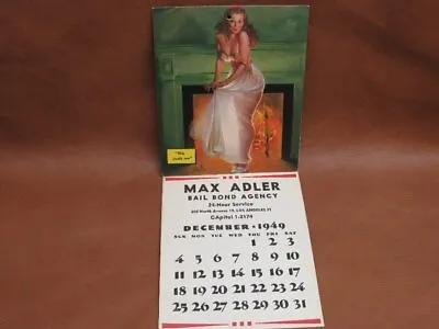 Dipsy Doodles Elvgren Pinup Girl November 1949 Calendar This Soots Me Max Adler • $9.95