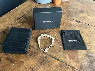 Chanel Costume Jewellery Bracelet With Faux Pearl - PLEASE SEE DESCRIPTION • £250
