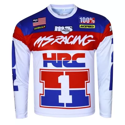 Vintage 80's Style Honda Motocross Jersey MX Enduro AHRMA Motorcycle Enduro  • $39.99