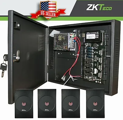 Kit ZKteco C3 Series Door Access Control ZK TCP/IP RS485 Panel/w Power Readers • $379.99