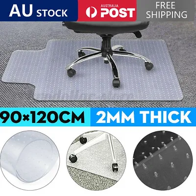 Carpet Floor Chair Mat Office Chairmat Vinyl Plastic Protector Floor 120x90cm AU • $24.90