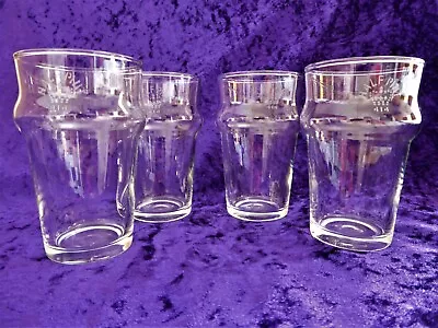 £2.40 • Buy 4x Half Pint Beer Lager Juice Lemonade Coke - Pub Glasses Nonic Design GC