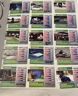 £5 • Buy James Bond 007 Spy Files Trading Cards Vehicles 15 Assorted ￼cards