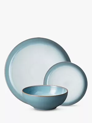 £130 • Buy Denby Azure Haze 12 Piece Coupe Tableware Set