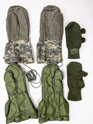 US Military Extreme Cold Weather Mittens W/t Liners & Wool Trigger Finger Insert • $39.99