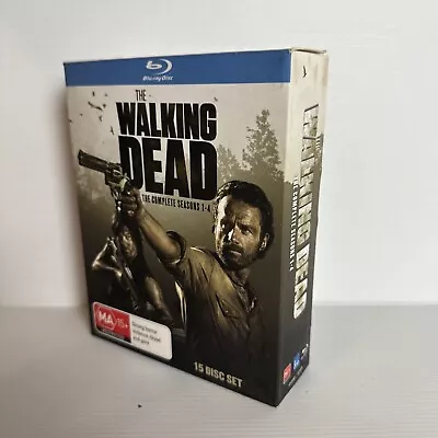 The Walking Dead : Season 1-4 | Boxset (Box Set Blu-ray 2014) Free Postage VGC • $45