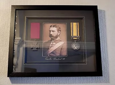 Framed Medal Display Gonville Bromhead VC Rorke's Drift Zulu War • £85