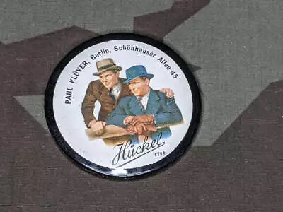 Vintage 1930s 1940s WWII German Advertising Pocket Mirror Hückel Menswear NOS X1 • $17.99