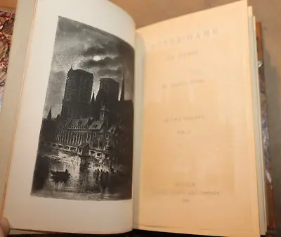 Victor Hugo 1888 Notre Dame De Paris (Hunchback Of) Leather First Thus 2 Volume • $255