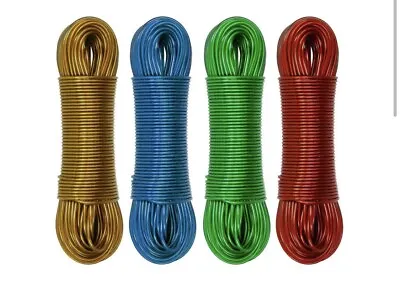 £6.49 • Buy Washing Line STEEL CORE Clothes Line Pulley Laundry Dryer Clothes Rope 10/20/30M