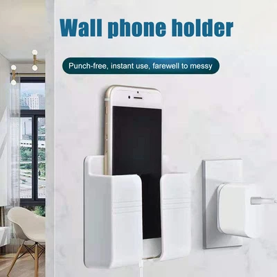 $6.95 • Buy Wall Mounted Mobile Phone Charging Organizer Remote Control Storage Box Multifun