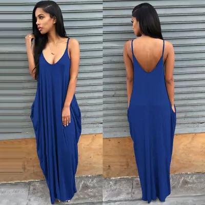 Size Plus Womens Boho Long Maxi Dress Beach Holiday Party Sundress Summer Casual • £12.72