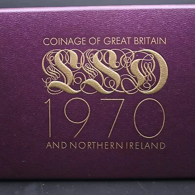 Royal Mint Coinage Of Great Britain And Northern Ireland 1970 Proof Coin Set • £25