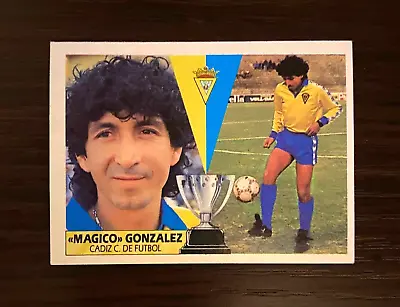 1987/1988 Magico Gonzalez Ediciones Este Sticker Cadiz Card El Salvador Greatst • $90