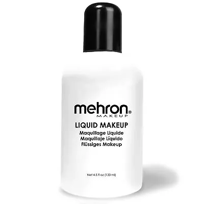 Mehron Makeup Liquid Makeup | Face Paint And Body Paint 4.5 Oz 133 Ml WHITE • $24.63