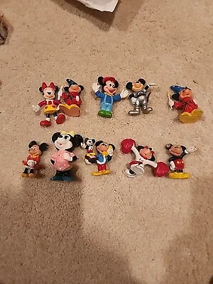 Lot Of 10 Vintage Small Disney Figurines Micky And Minnie Mouse • $12