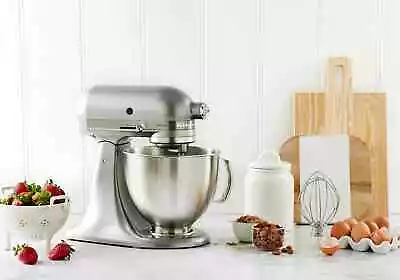 KitchenAid 4.7L Artisan Stand Mixer KSM192 Contour Silver - NEW RRP $879 • $700