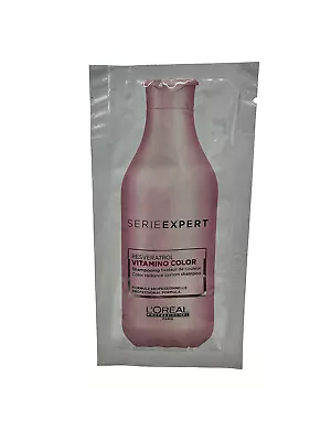 LOreal Serie Expert Resveratrol Vitamino Color Shampoo Sachets 10 X 10 Ml • $14.80