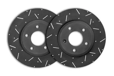 DIMPLED & SLOTTED FRONT DISC Brake Rotors PAIR Fits MAZDA E2200 Pickup 1984-1997 • $241.07