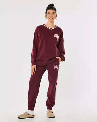 Hollister Tracksuit Sweatshirt Top & Joggers Bottoms Trousers Size M - L NEW • £29.99