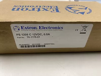 NEW Extron 70-1175-01 PS 1205 C 12VDC .5A Desktop Power Supply (C10) • $17