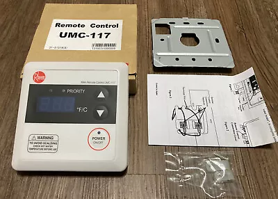 $64.99 • Buy Rheem RTG20006DW  UMC-117 Tankless Water Heater Wall Remote Controller