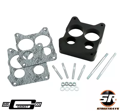 Mr Gasket 3406 Phenolic Carburetor Spacer Kit Fits Quadrajet 4 Barrel Carbs • $49.95