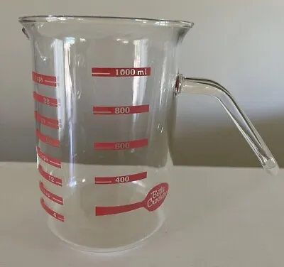 Vintage Betty Crocker 4 Cup Glass Beaker Measuring Cup With Unique Handle Rare • $25