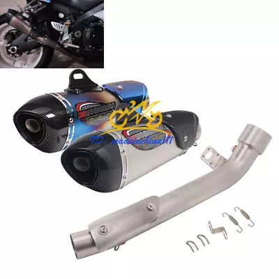 Slip On Exhaust Tail Pipe Muffler Mid Link Pipe Tips For Suzuki GSXR 1000 07-08 • $207.67