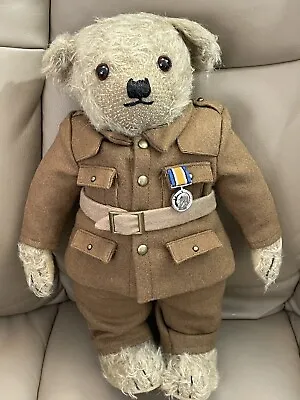 Merrythought Lest We Forget Soldier Army Teddy Bear • £195