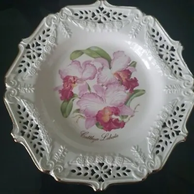 Crown Davenport Orchid Plate The Crown Orchid Gardens Of Victoria Limited Ed • £15